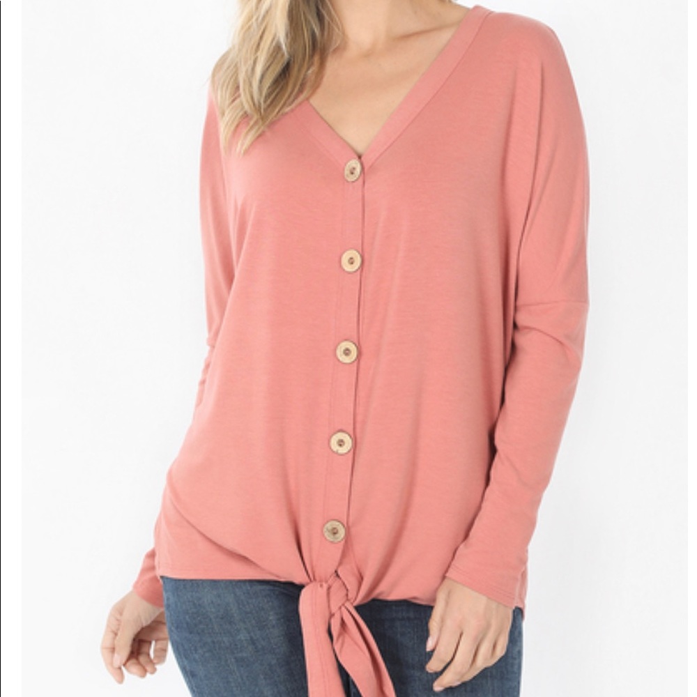 Ash Rose Tie Top